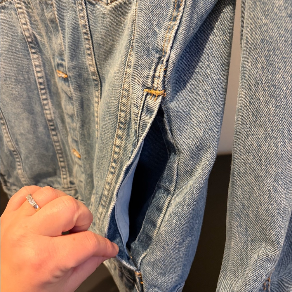 Embroidered Blue Jean Jacket - Picture 3 of 6
